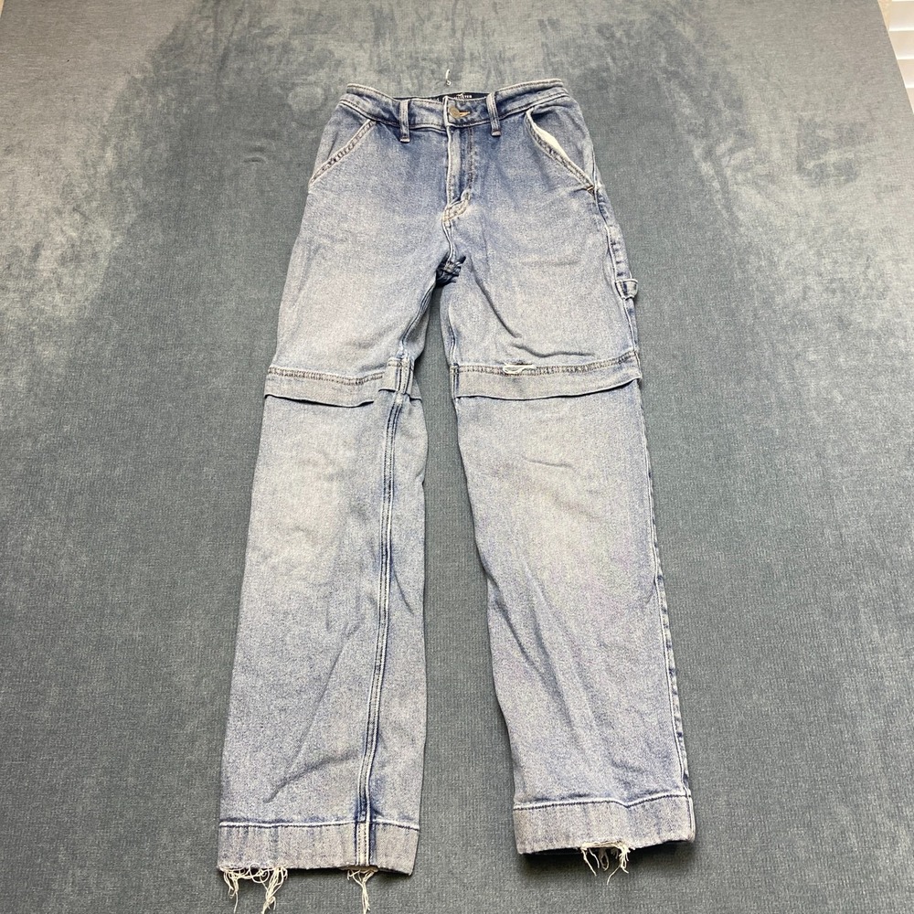 Vintage Hollister Ultra High-Rise Dad Jeans Womens 0S Blue Stretch Light Wash